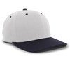 Cotton Poly Cap SILVER/NAVY