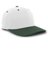 Cotton Poly Cap WHITE/DARK GREEN