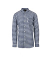 Mens Stretch Poplin NAVY/WHITE GINGHAM