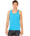 Unisex CVC Tank NEON BLUE