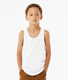 Youth Heather CVC Tank SOLID WHITE BLEND