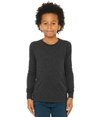 Youth Triblend Long Sleeve Tee CHARCOAL BLACK TRIBLEND