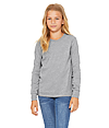 Youth Long Sleeve CVC Tee ATHLETIC HEATHER