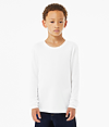 Youth Triblend Long Sleeve Tee SOLID WHITE TRIBLEND