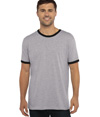 Cotton Ringer T-Shirt HEATHER GRAY (90C/10P)/BLACK