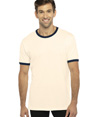 Cotton Ringer T-Shirt NATURAL/MIDNIGHT NAVY
