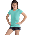Girls Cotton Princess T-Shirt TAHITI BLUE