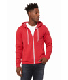 Unisex Sponge Fleece Zip Hood HEATHER RED
