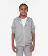 Youth Full Zip Hood ATHLETIC HEATHER (90C/10P)