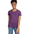 Womens Cotton T-Shirt PURPLE RUSH