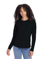 Womens Relaxed Cotton Tee BLACK