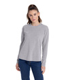 Womens Relaxed Cotton Tee HEATHER GRAY (90C/10P)