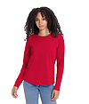 Womens Relaxed Cotton Tee RED