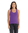 Womens Cotton Tank PURPLE RUSH