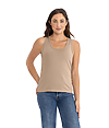 Womens Cotton Tank TAN