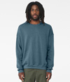 Unisex Drop Shoulder Fleece HEATHER DEEP TEAL