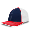 Trucker FlexFit Hat NAVY/WHITE/RED