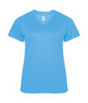 Softlock Womens V-Neck Tee COLUMBIA BLUE