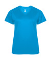 Softlock Womens V-Neck Tee ELECTRIC BLUE
