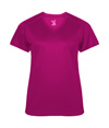 Softlock Womens V-Neck Tee HOT PINK