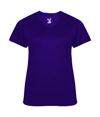 Softlock Womens V-Neck Tee PURPLE