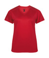 Softlock Womens V-Neck Tee RED