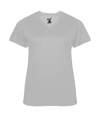Softlock Womens V-Neck Tee SILVER