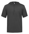B-Core Short Sleeve Hood Tee GRAPHITE
