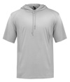 B-Core Short Sleeve Hood Tee SILVER