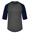 B-Baseball Youth Tee GRAPHITE/NAVY