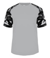 Camo Youth Sport Tee SILVER/BLACK CAMO