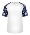 Camo Youth Sport Tee WHITE/ROYAL CAMO