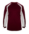 Hook Long Sleeve Tee MAROON/WHITE
