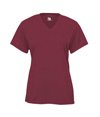 B-Core Womens V-Neck Tee CARDINAL