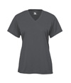 B-Core Womens V-Neck Tee GRAPHITE