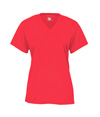 B-Core Womens V-Neck Tee HOT CORAL