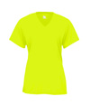 B-Core Womens V-Neck Tee SAFETY YELLOW