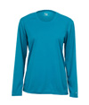 B-Core Womens Long Sleeve Tee ELECTRIC BLUE