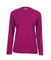 B-Core Womens Long Sleeve Tee HOT PINK