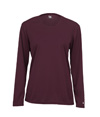 B-Core Womens Long Sleeve Tee MAROON
