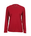 B-Core Womens Long Sleeve Tee RED