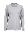 B-Core Womens Long Sleeve Tee SILVER