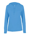 B-Core Womens Long Sleeve Hood COLUMBIA BLUE