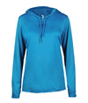 B-Core Womens Long Sleeve Hood ELECTRIC BLUE