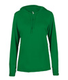 B-Core Womens Long Sleeve Hood KELLY