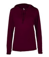 B-Core Womens Long Sleeve Hood MAROON