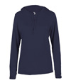 B-Core Womens Long Sleeve Hood NAVY