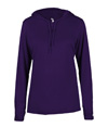 B-Core Womens Long Sleeve Hood PURPLE