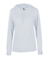 B-Core Womens Long Sleeve Hood SILVER