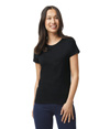 Heavy Cotton Womens T-Shirt BLACK